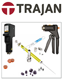 Trajan Logo with Consumable Products